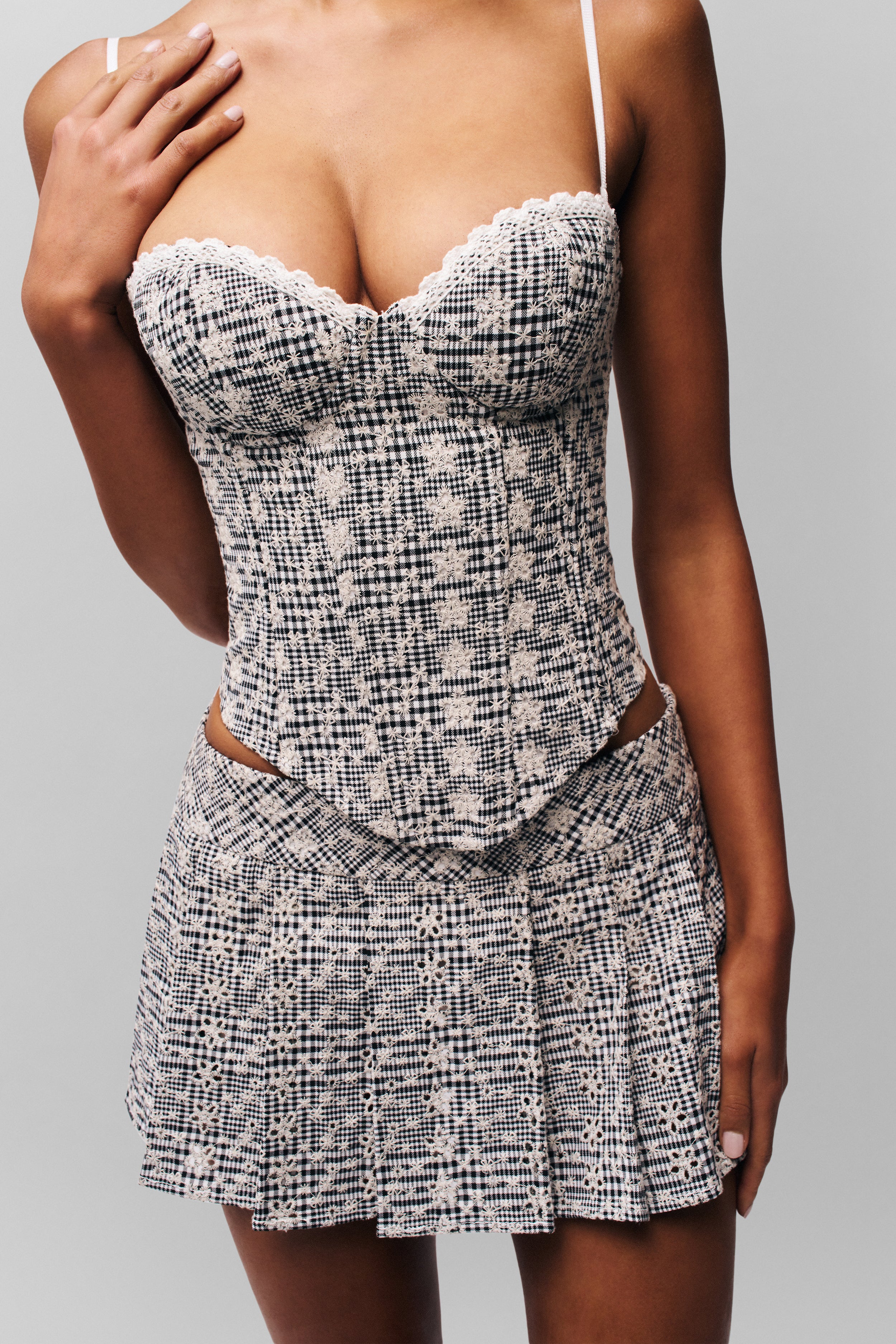 Genevieve Gingham Bustier