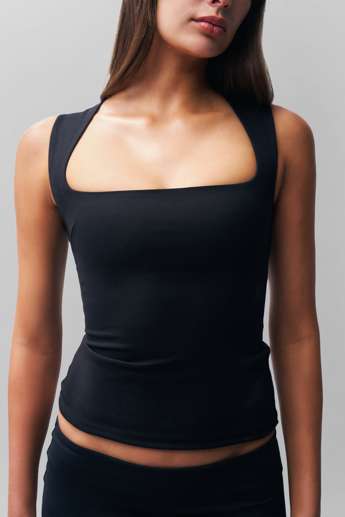 Full Length Celestial Top in Black