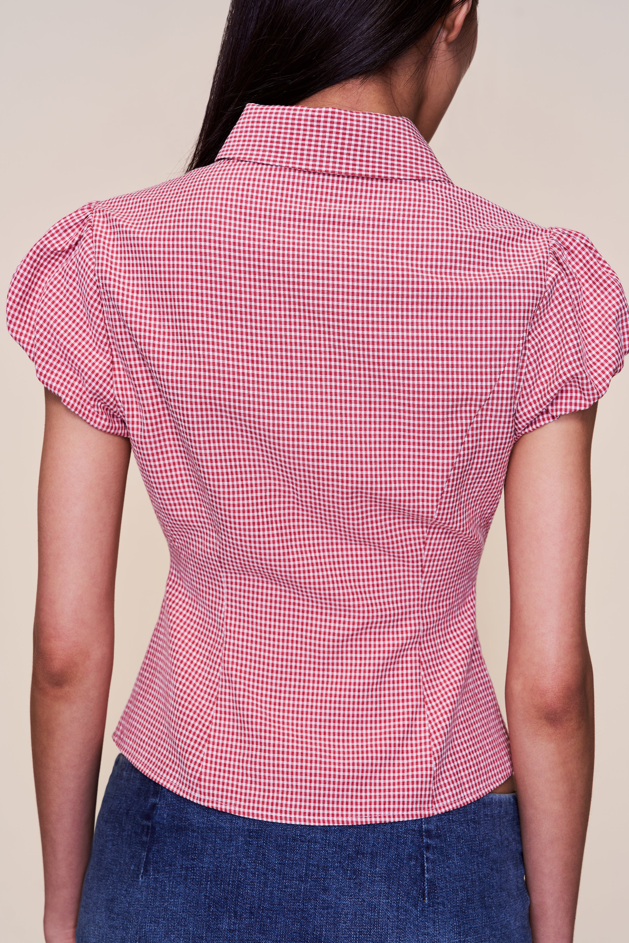 Liana Gingham Top