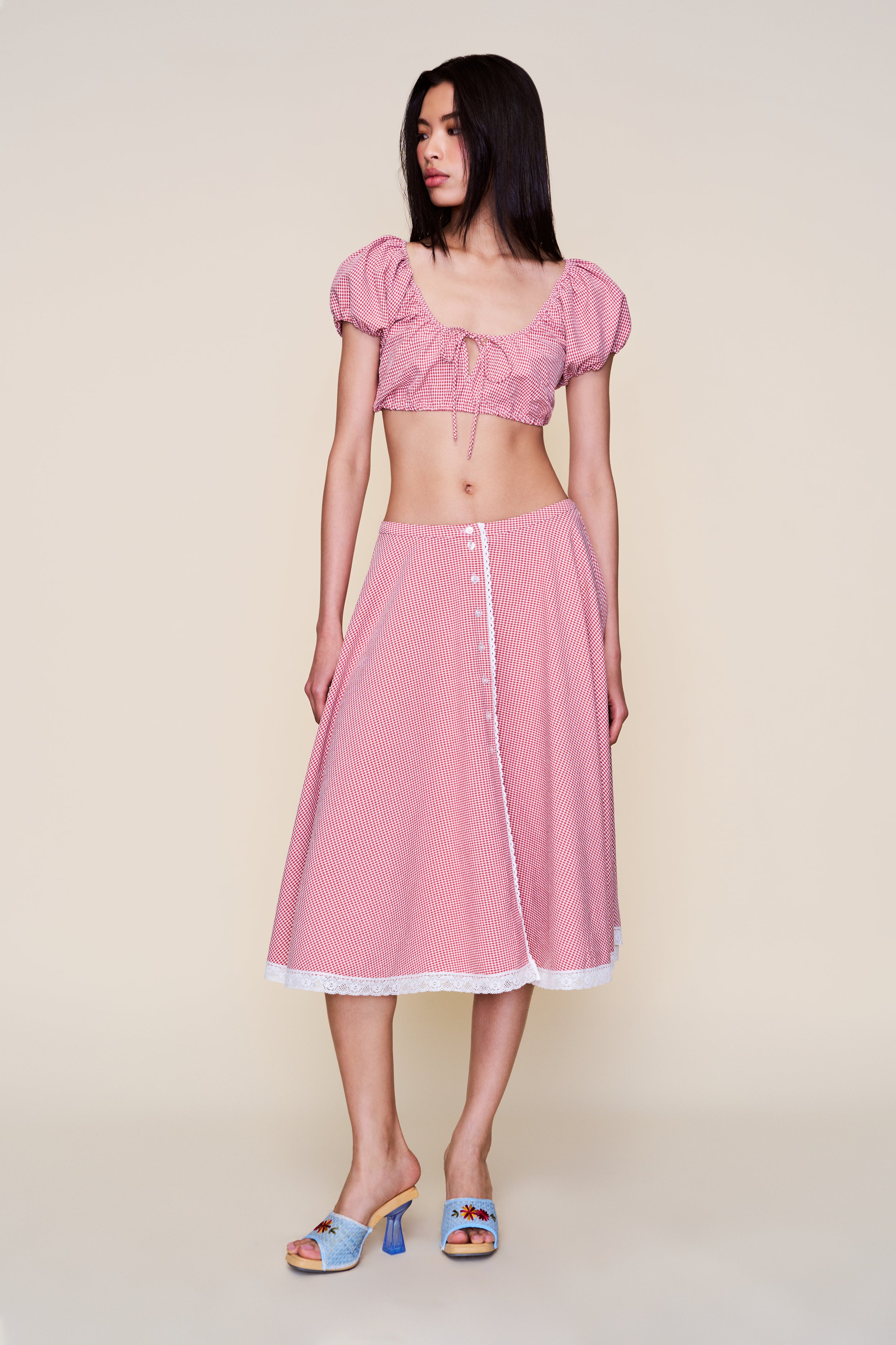 Ravello Gingham Skirt