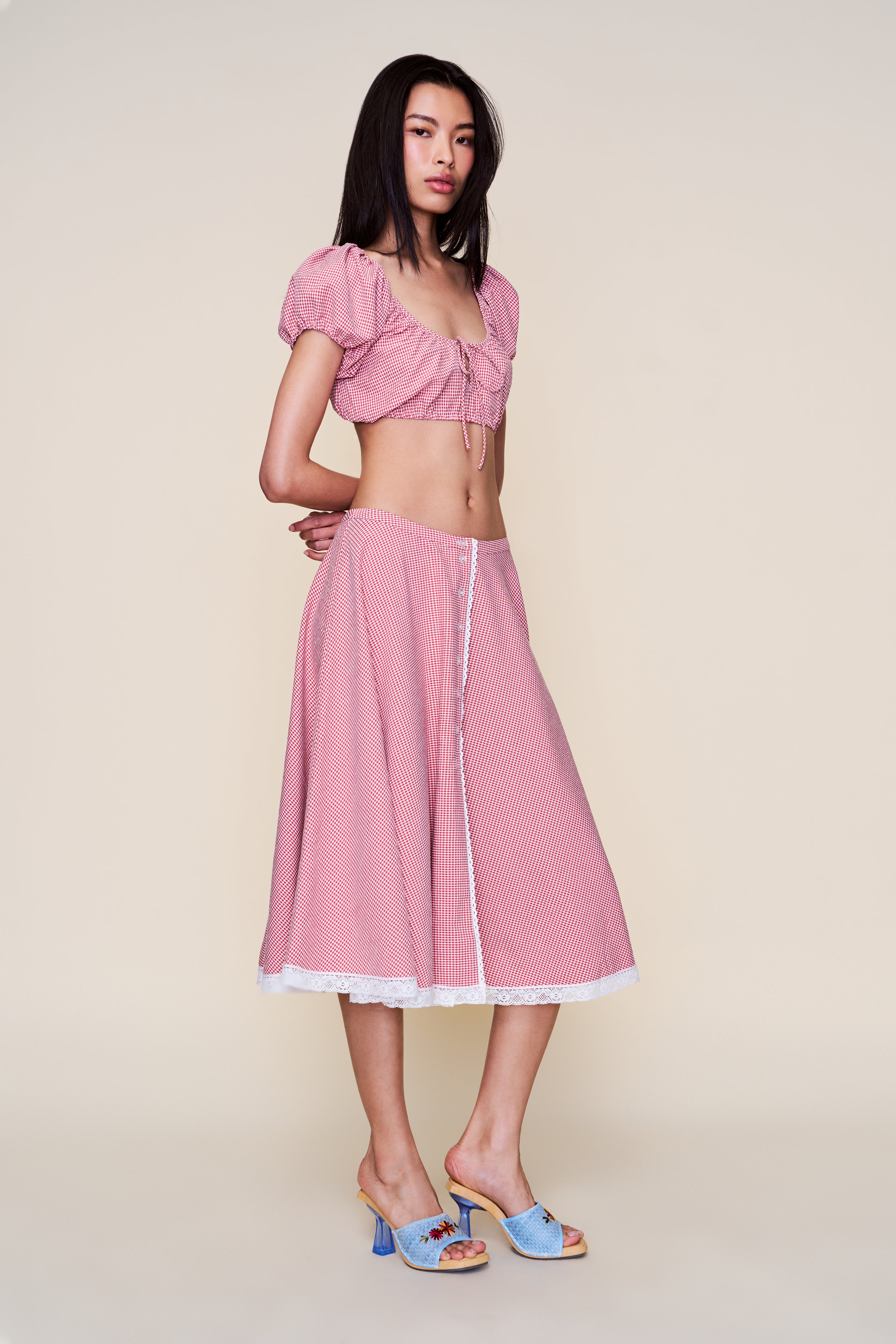 Ravello Gingham Skirt