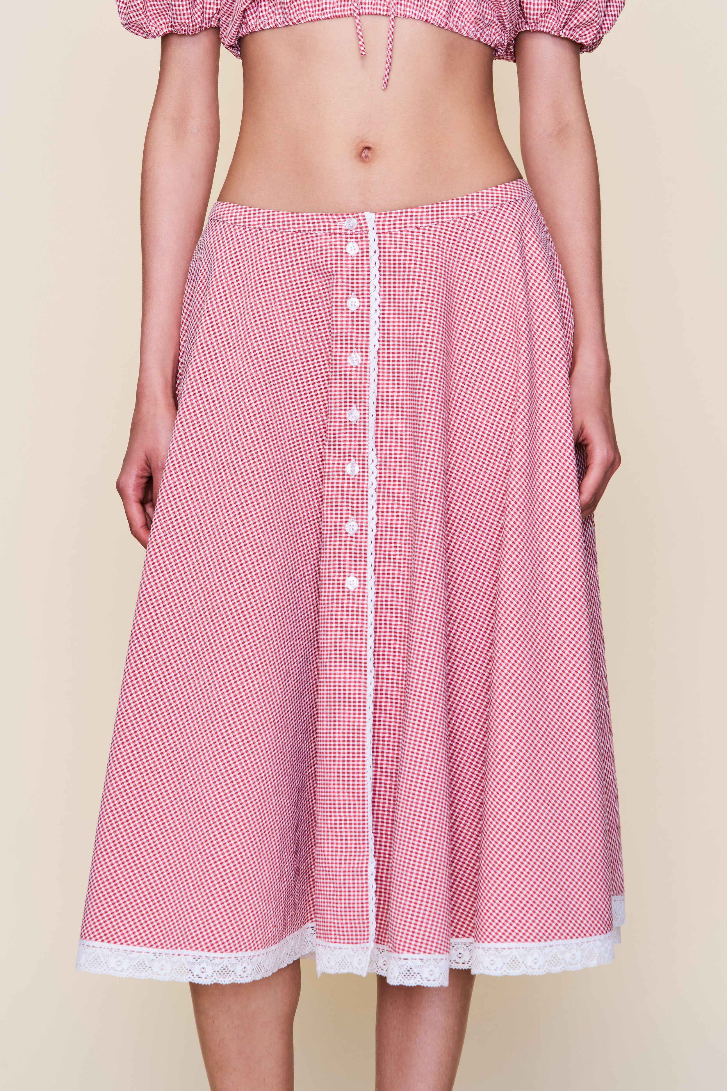 Ravello Gingham Skirt