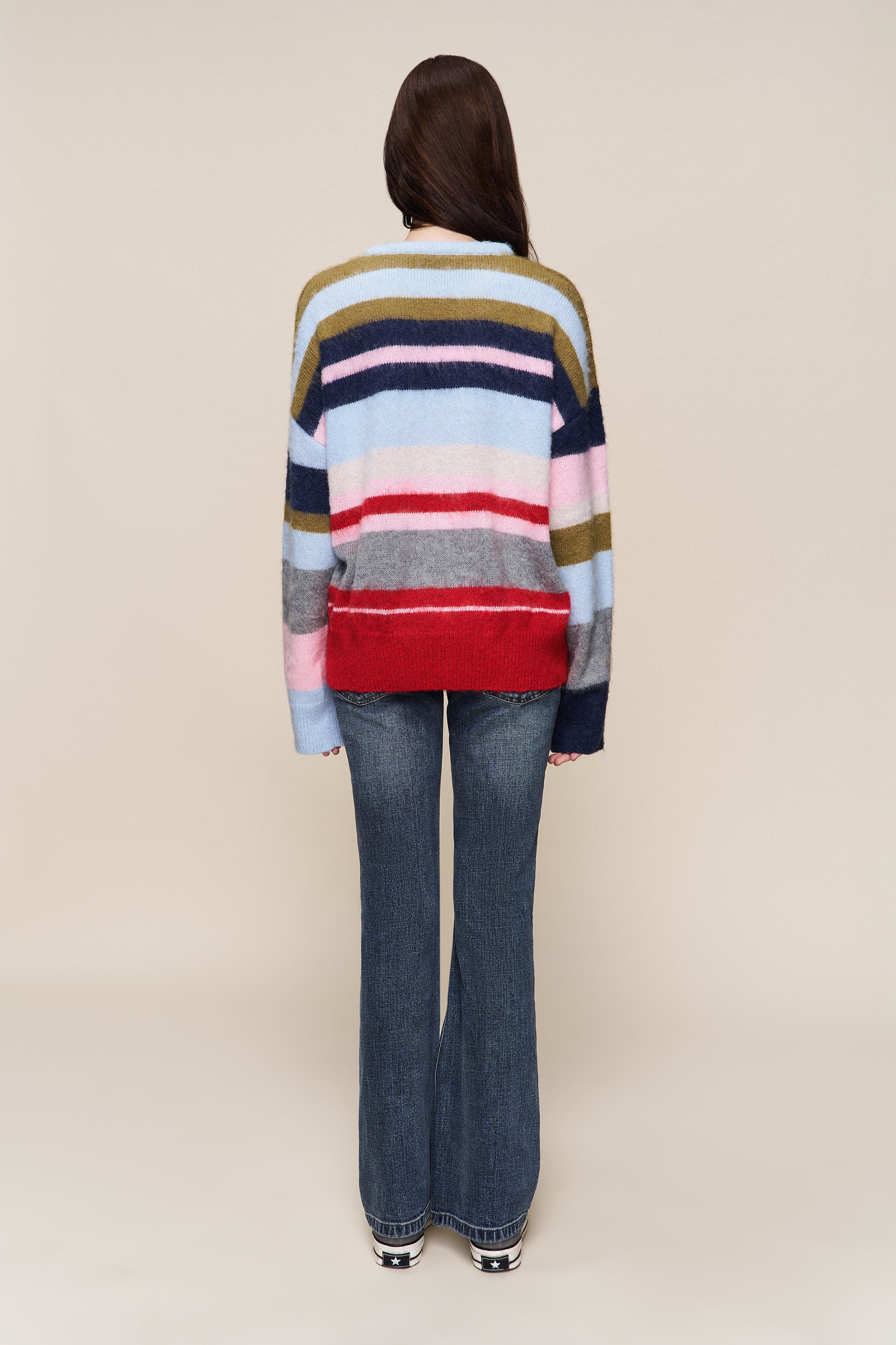 Hawley Oversized Stripe Wool Jumper