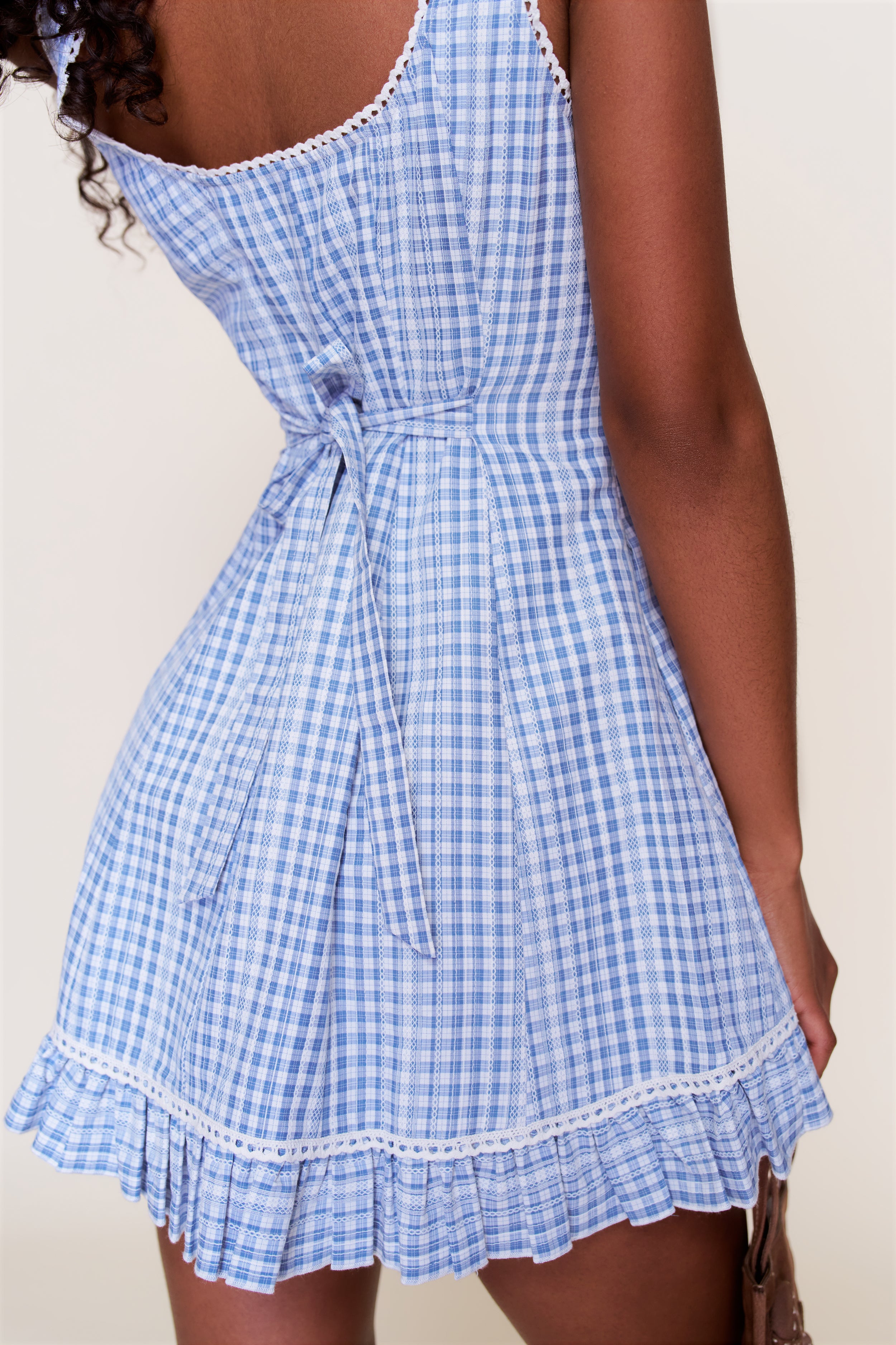 Anica Gingham Mini Dress