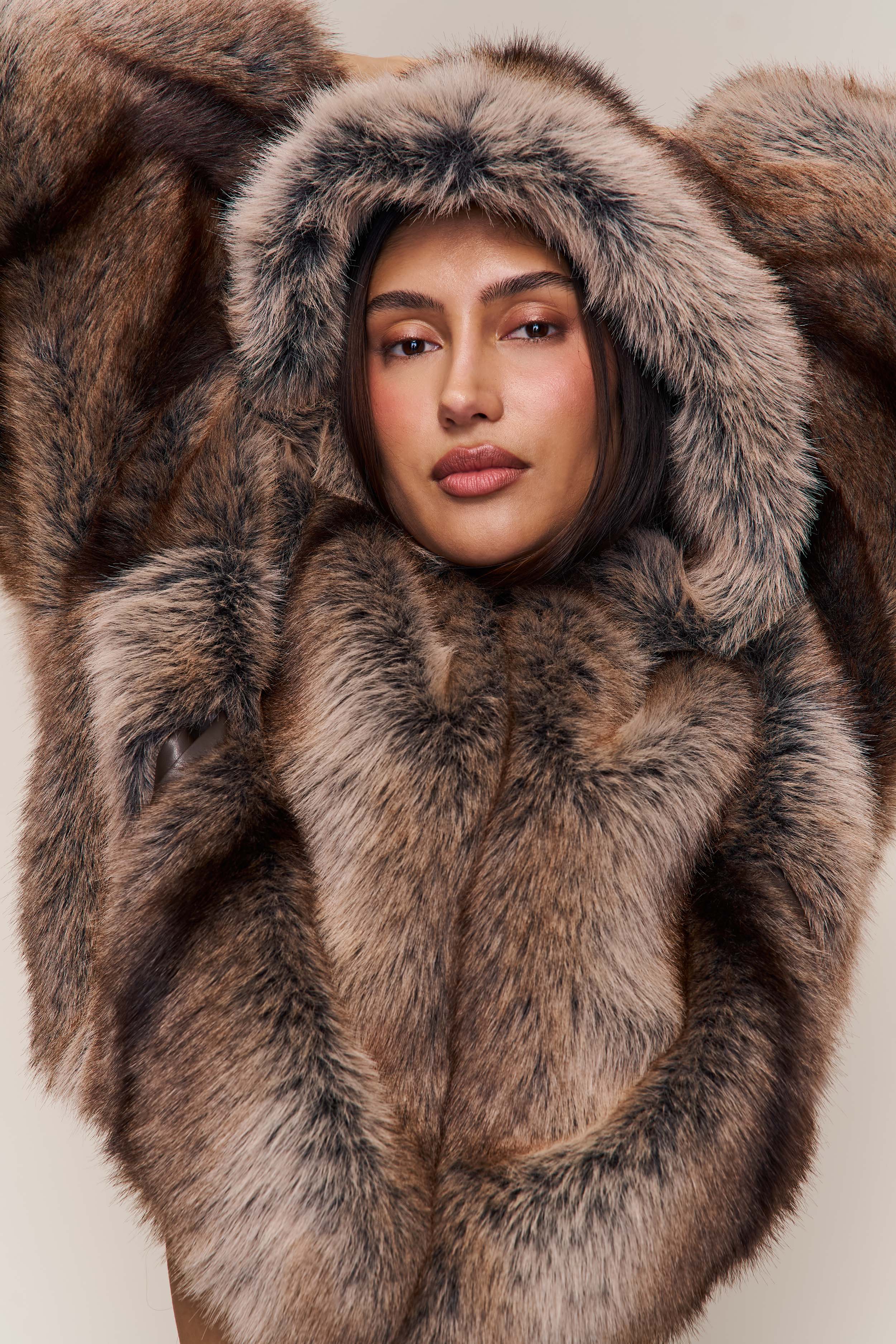 Cosette Cropped Faux Fur Jacket