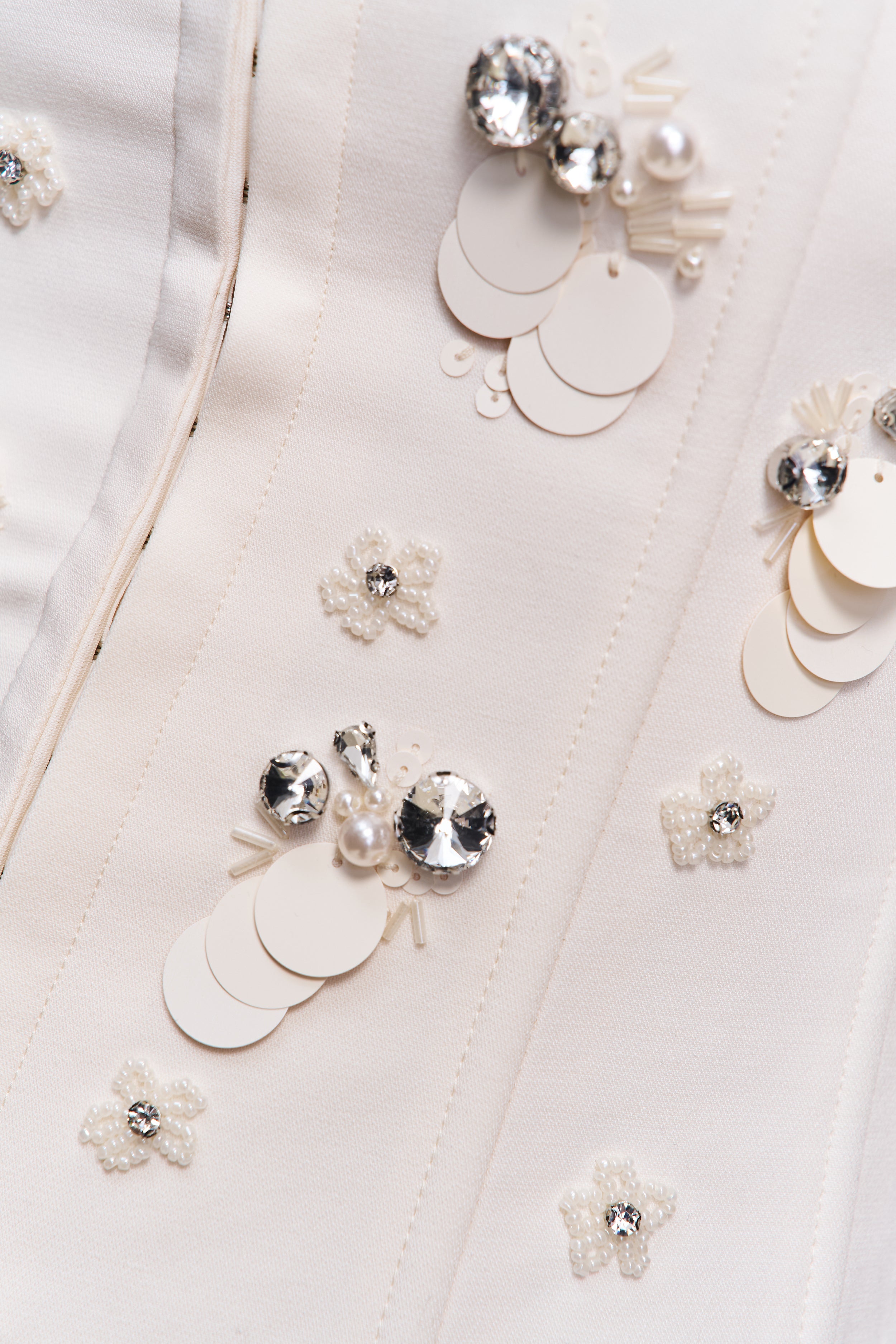 Embellished Twill Corset