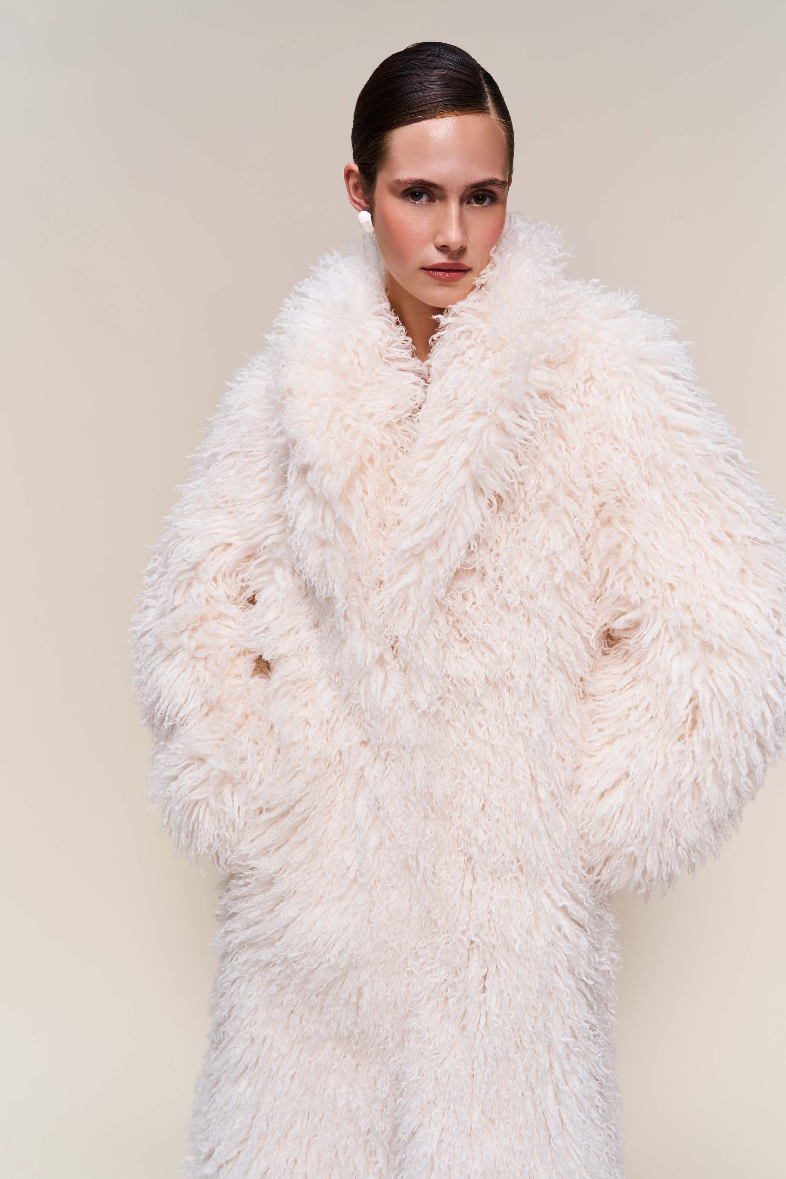 Puglia Maxi Faux Fur Coat