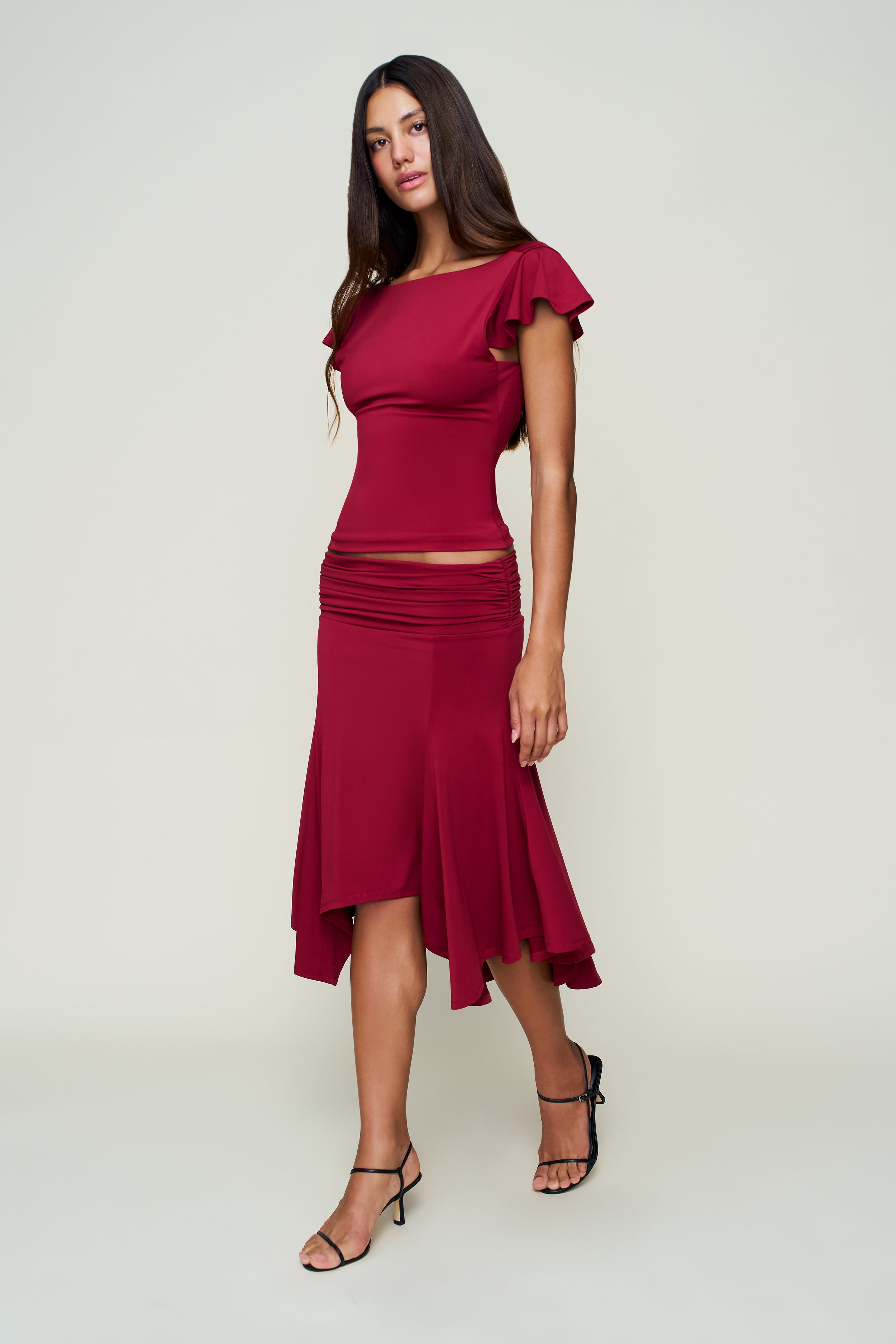 Soffiano Top in Bordeaux