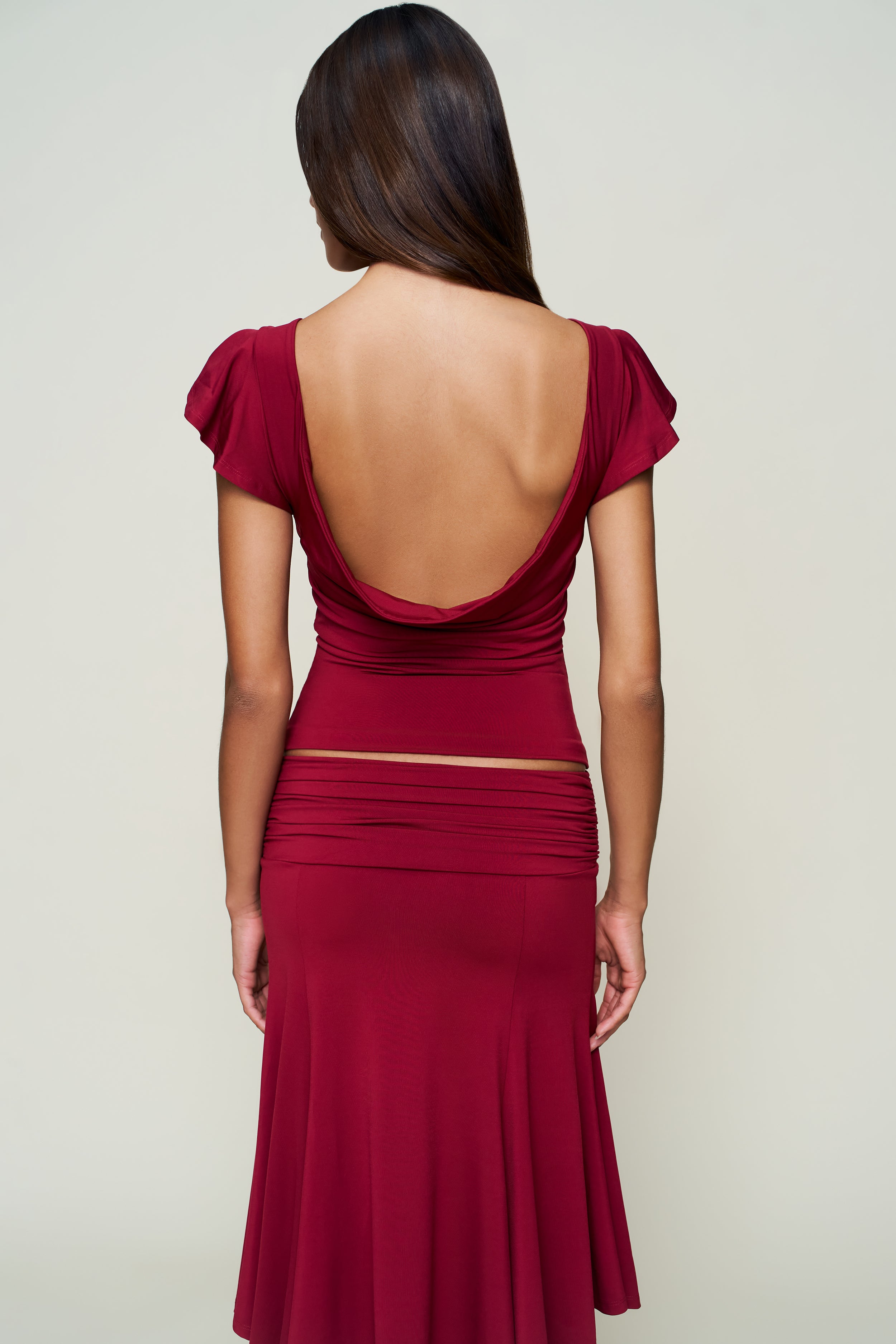 Soffiano Top in Bordeaux