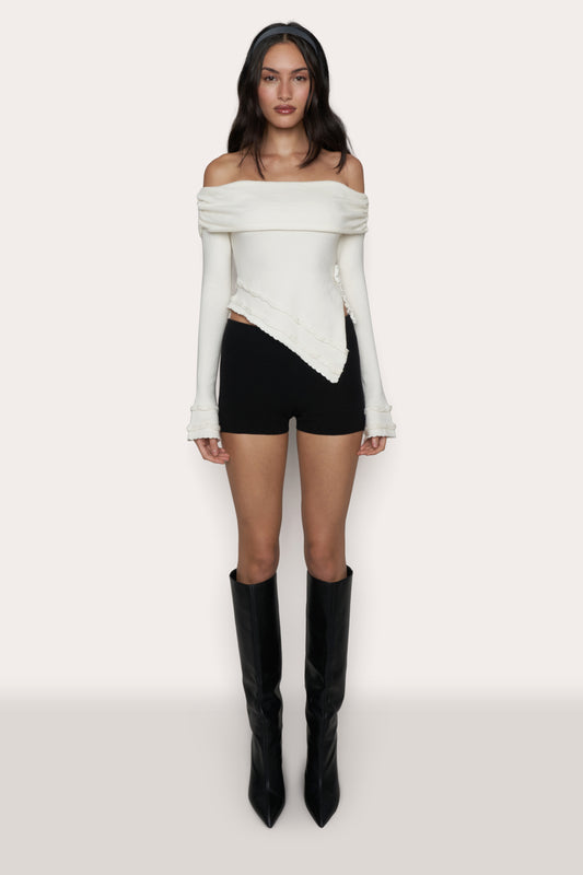 Soler Fold Over Knit Top