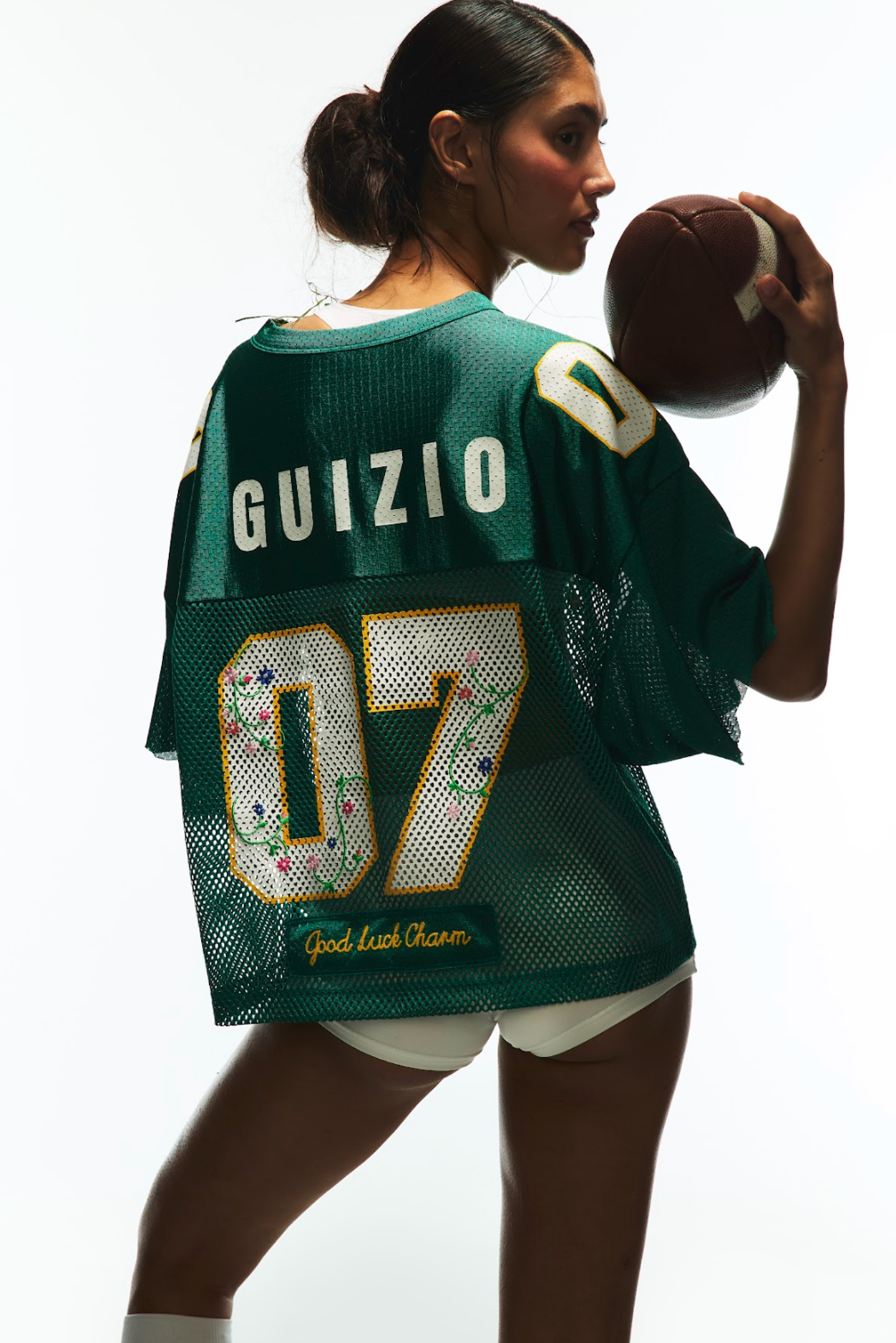 Guizio Guizio x Champion Cut Off Football Jersey Nautical Green Xs