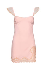 Lace Flutter Mini Dress