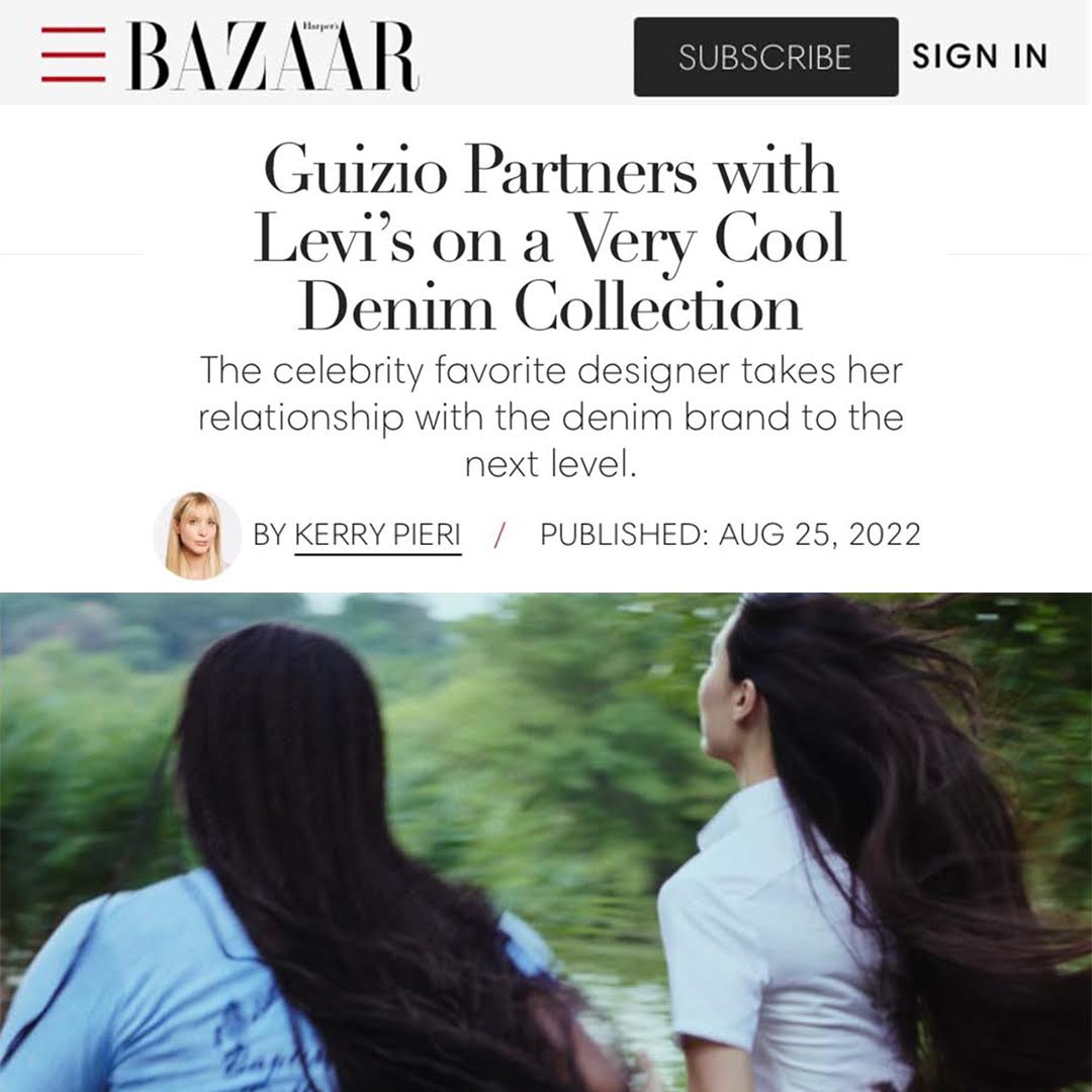 Guizio x Levi's in Harper's Bazaar