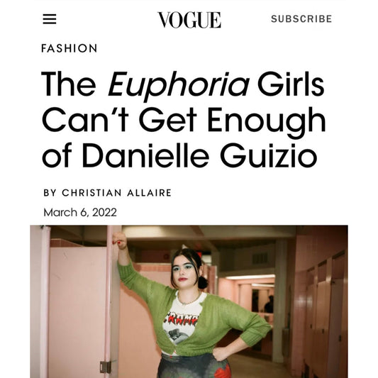 The Euphoria Girls Wearing Guizio in Vogue