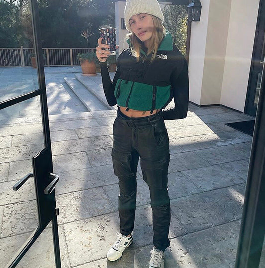 Hailey Bieber Wearing Guizio