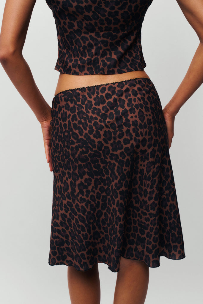 Paloma Skirt in Leopard