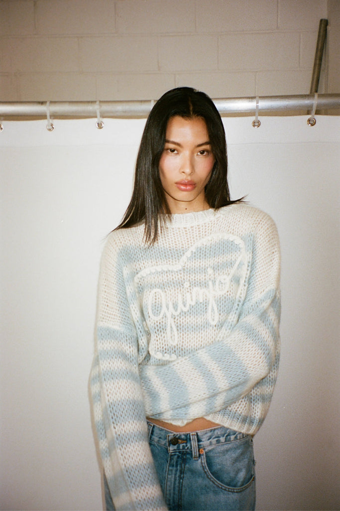 Guizio Heart Mohair-Blend Sweater