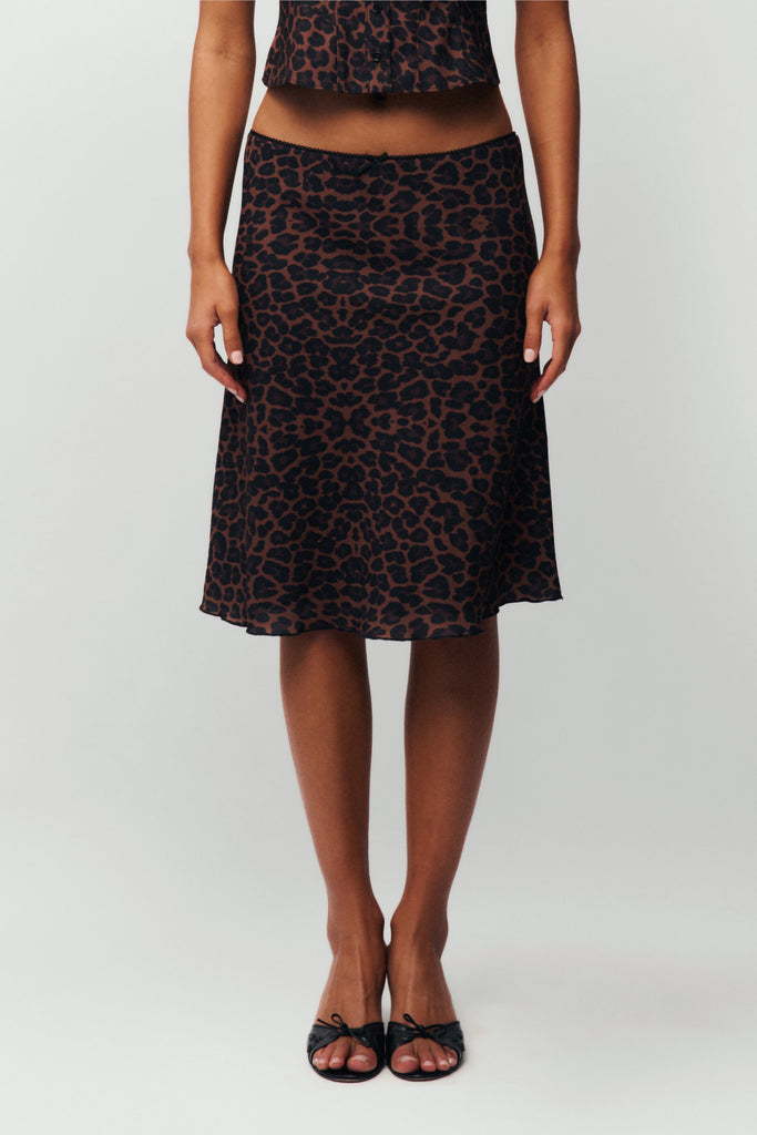 Paloma Skirt in Leopard