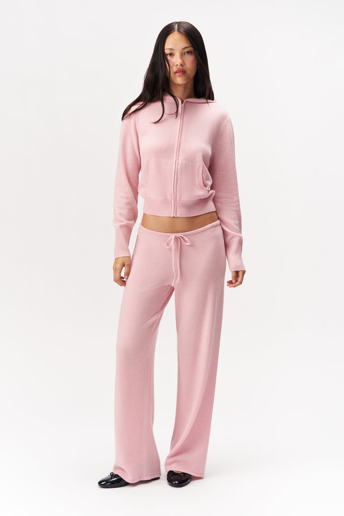 GRACE CASHMERE PANT IN PINK