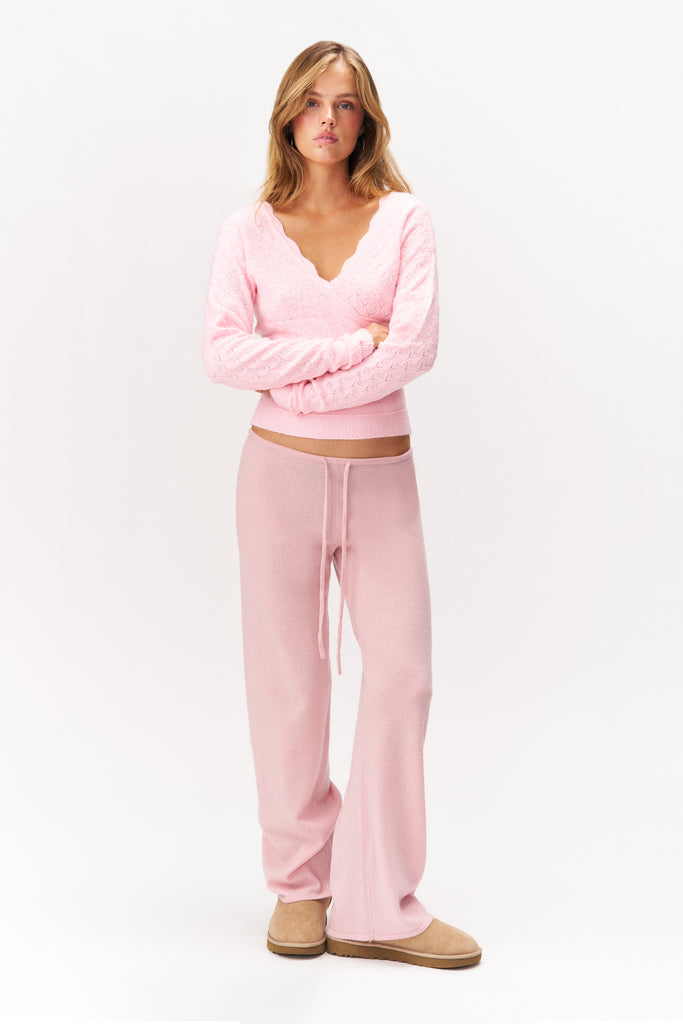 JULIANNA  SWEATER IN PEONY PINK