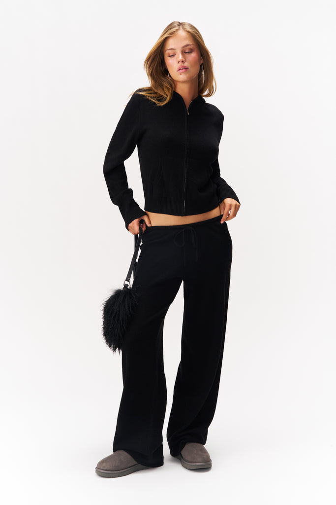 GRACE CASHMERE PANT IN BLACK