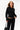 SAMANTHA CASHMERE SWEATER HOODIE IN BLACK