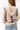 Cyndi Zip Hoodie in Cream Argyle