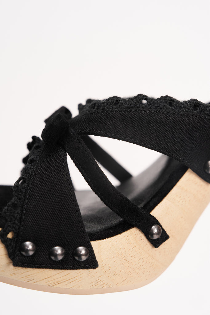 Holly Wooden Platform Sandal