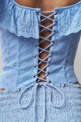 Bettina Corset in Angel Blue