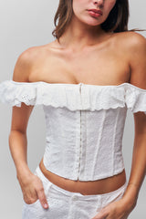 Bettina Corset in White