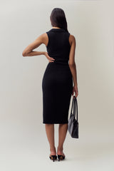 Calesia Midi Dress in Black