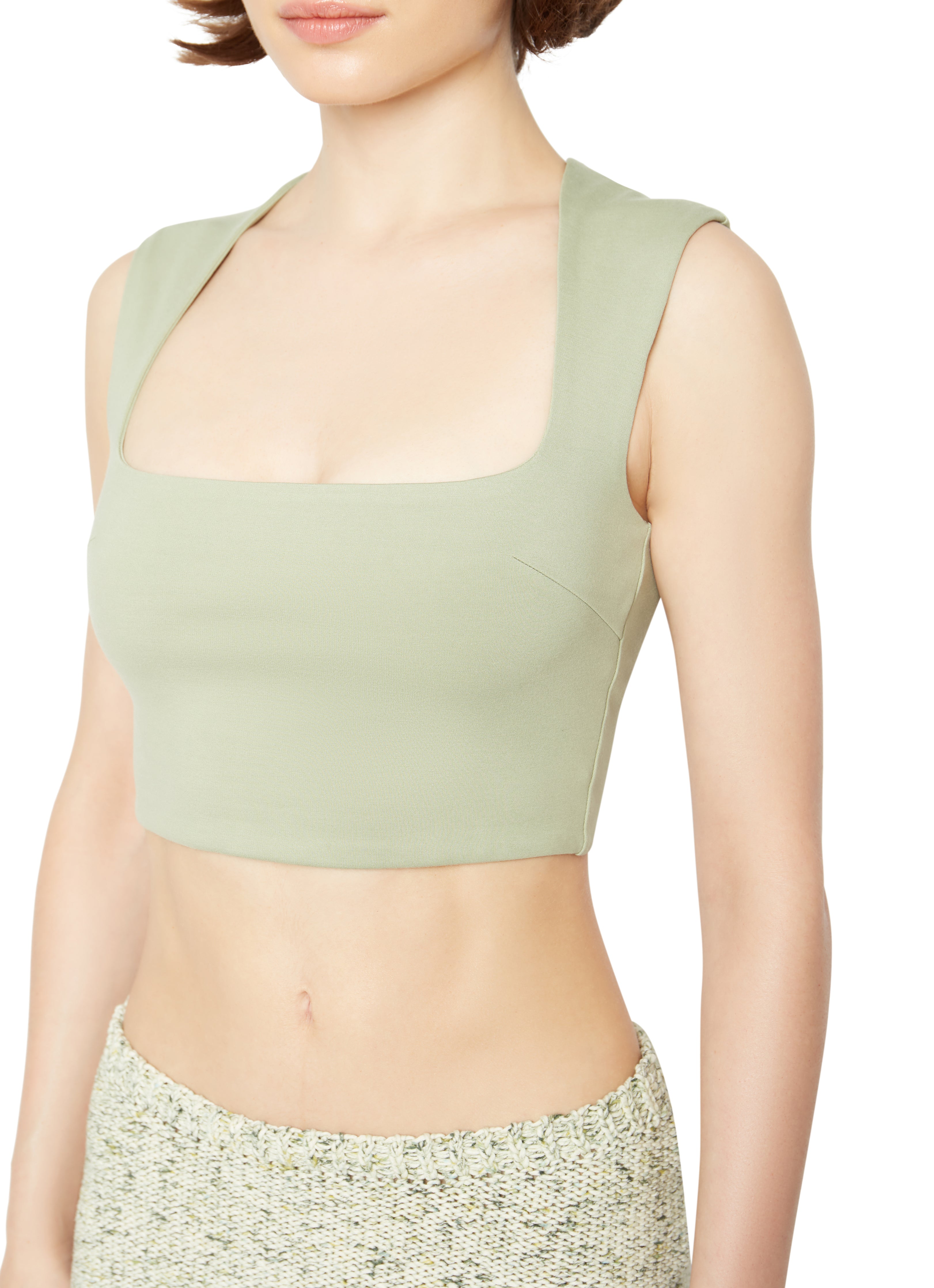Celestial Stretch Top in Sage Green