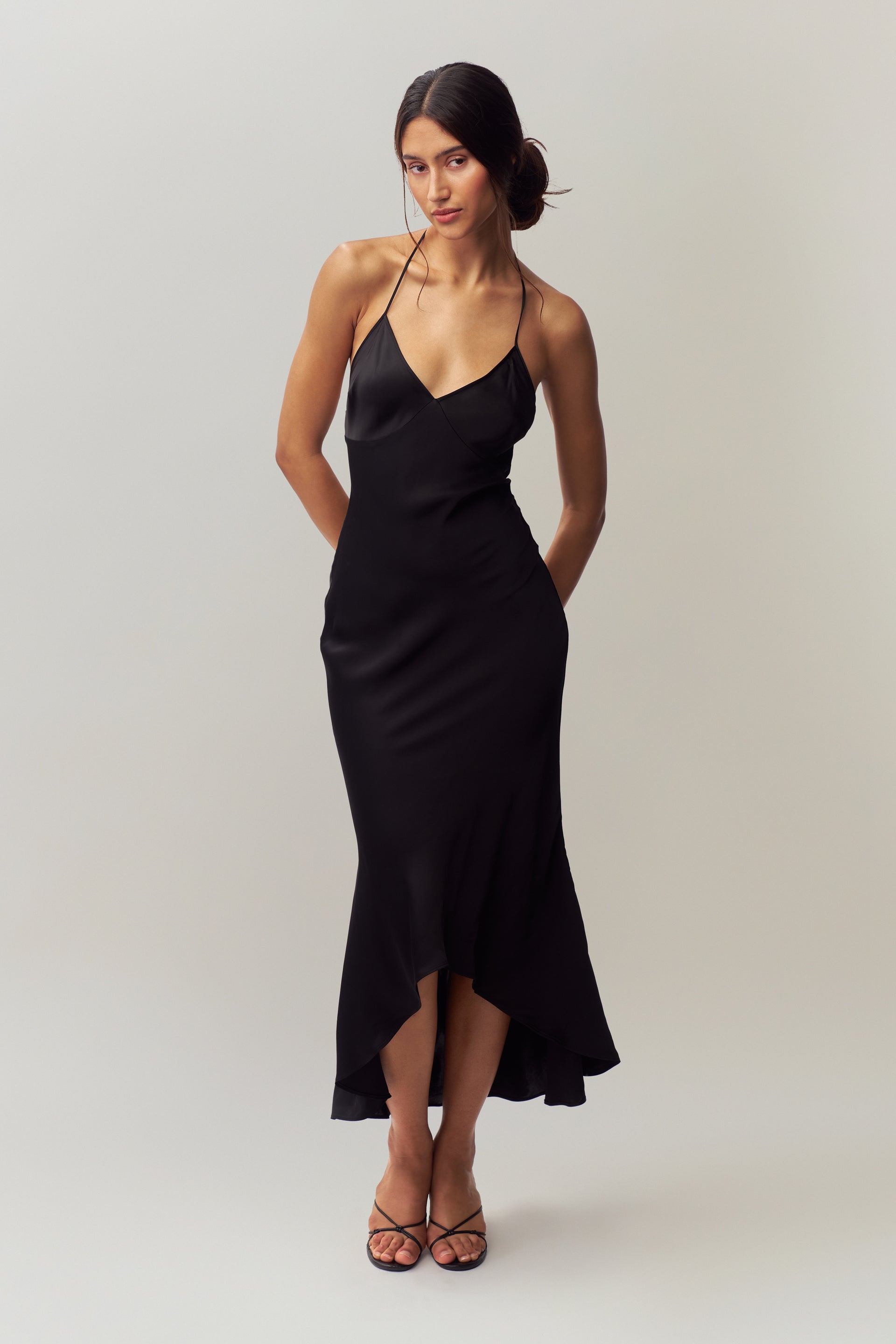cressida maxi dress Guizio Cressida Gown Black / XL