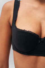 Pointelle Balconette Bra