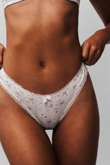 Pointelle Lace Thong