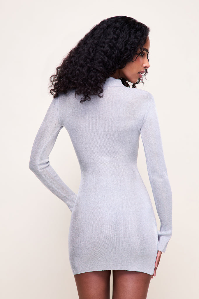Lilou Mini Dress in Silver