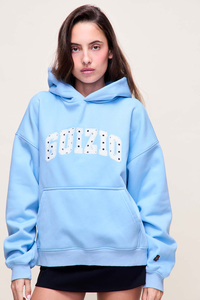 Guizio Pullover Hoodie in Darling Blue