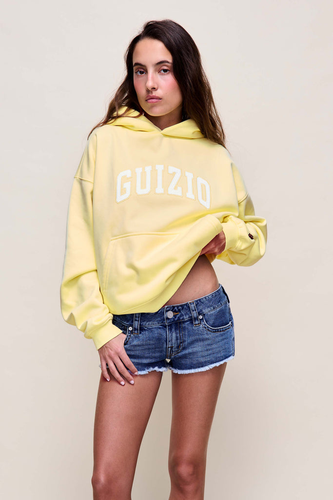 Guizio Pullover Hoodie in Key Lime