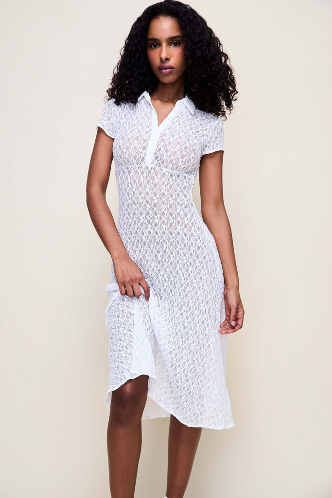 Guizio Mae Lace Dress White / XXS Guizio Mae Lace Dress White / XXS