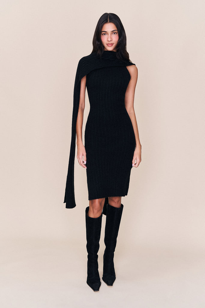 Hooded Knit Dress