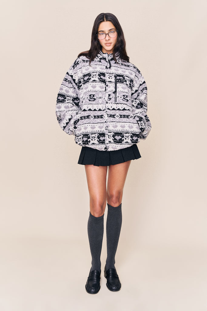 Guizio Sherpa Zip Up Jacket