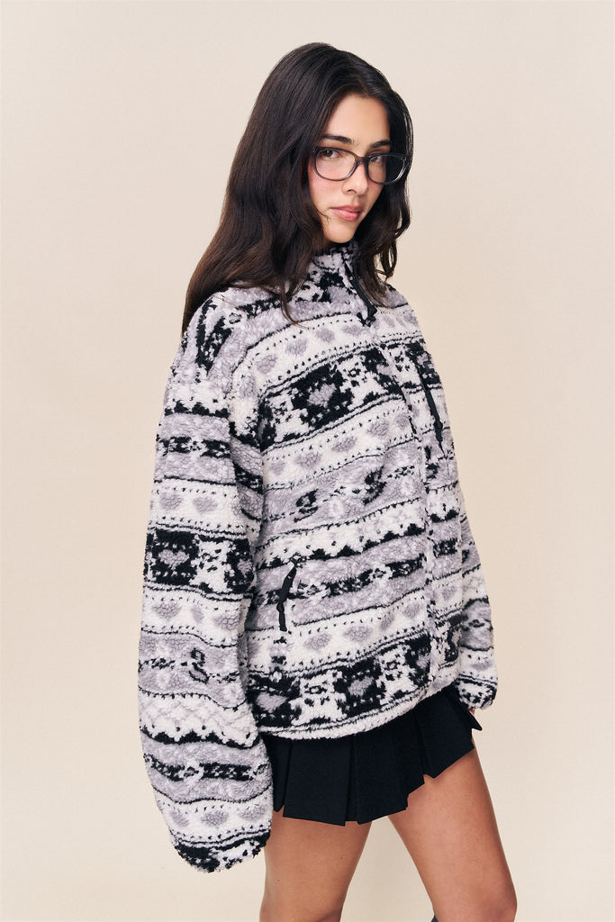 Guizio Sherpa Zip Up Jacket