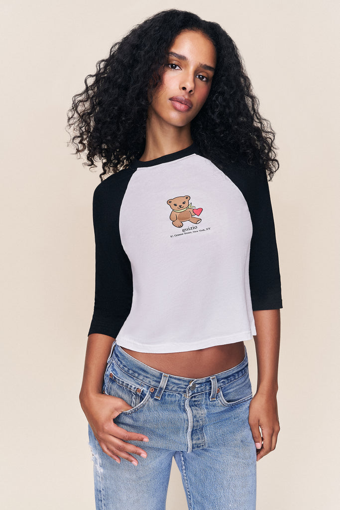 Guizio Bear Shrunken Raglan Tee