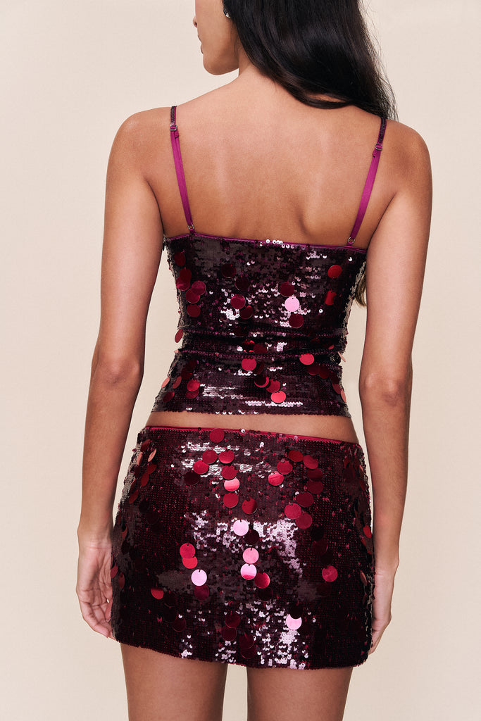 Paillette Mini Skirt