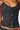 Marini Corset Top in Grey Pinstripe