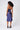 Paloma Satin Skirt in Navy