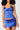 SATIN MINI SKIRT IN SAPPHIRE