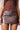Micro Mini Leather Skirt in Espresso