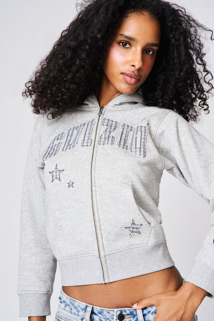 Guizio Shrunken Hoodie - Plaid
