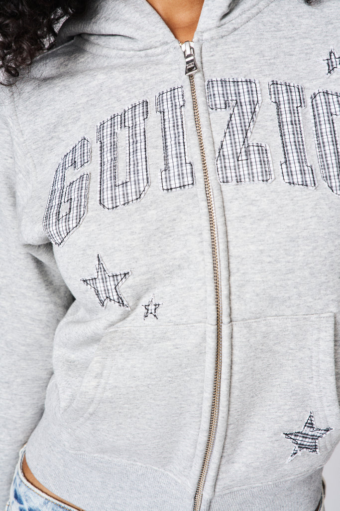 Guizio Shrunken Hoodie - Plaid
